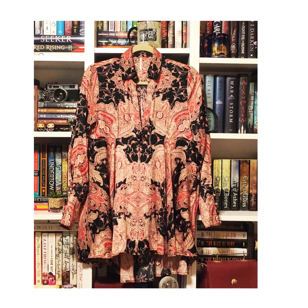 🛑 SOLD Free people paisley blouse - Picture 2 of 8